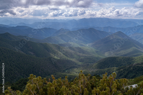 Beautiful view of the Khamar-Daban mountains
