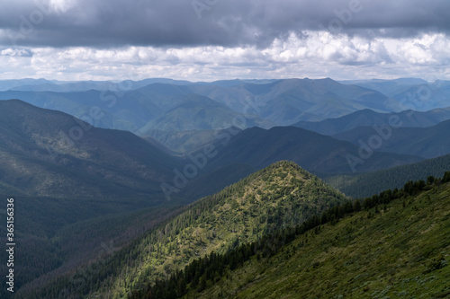 Beautiful view of the Khamar-Daban mountains