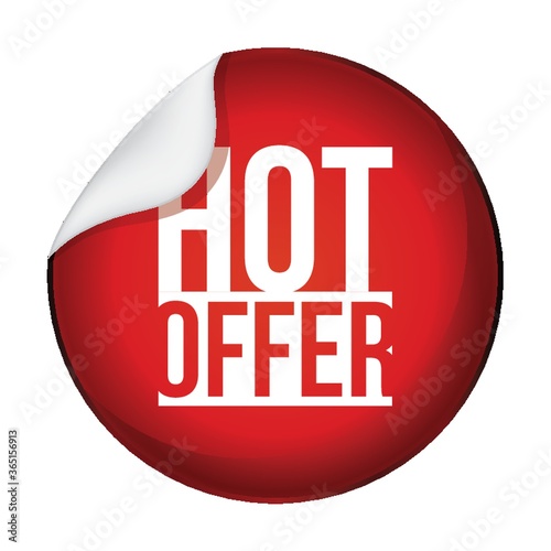 hot offer label