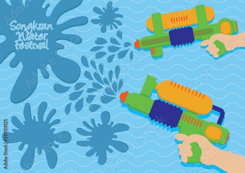songkran water festival poster