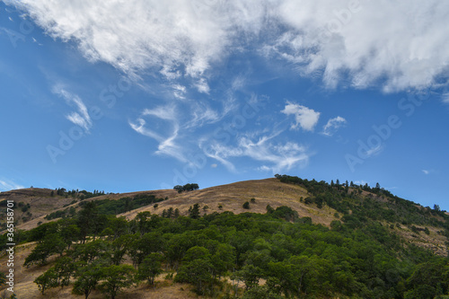 Hill Landscape With Blue Sky