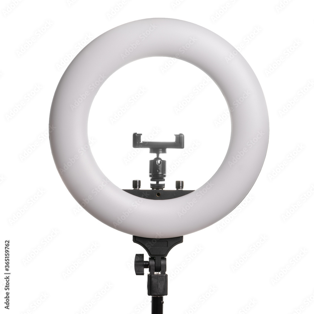 Naklejka premium ring lamp on white background isolate