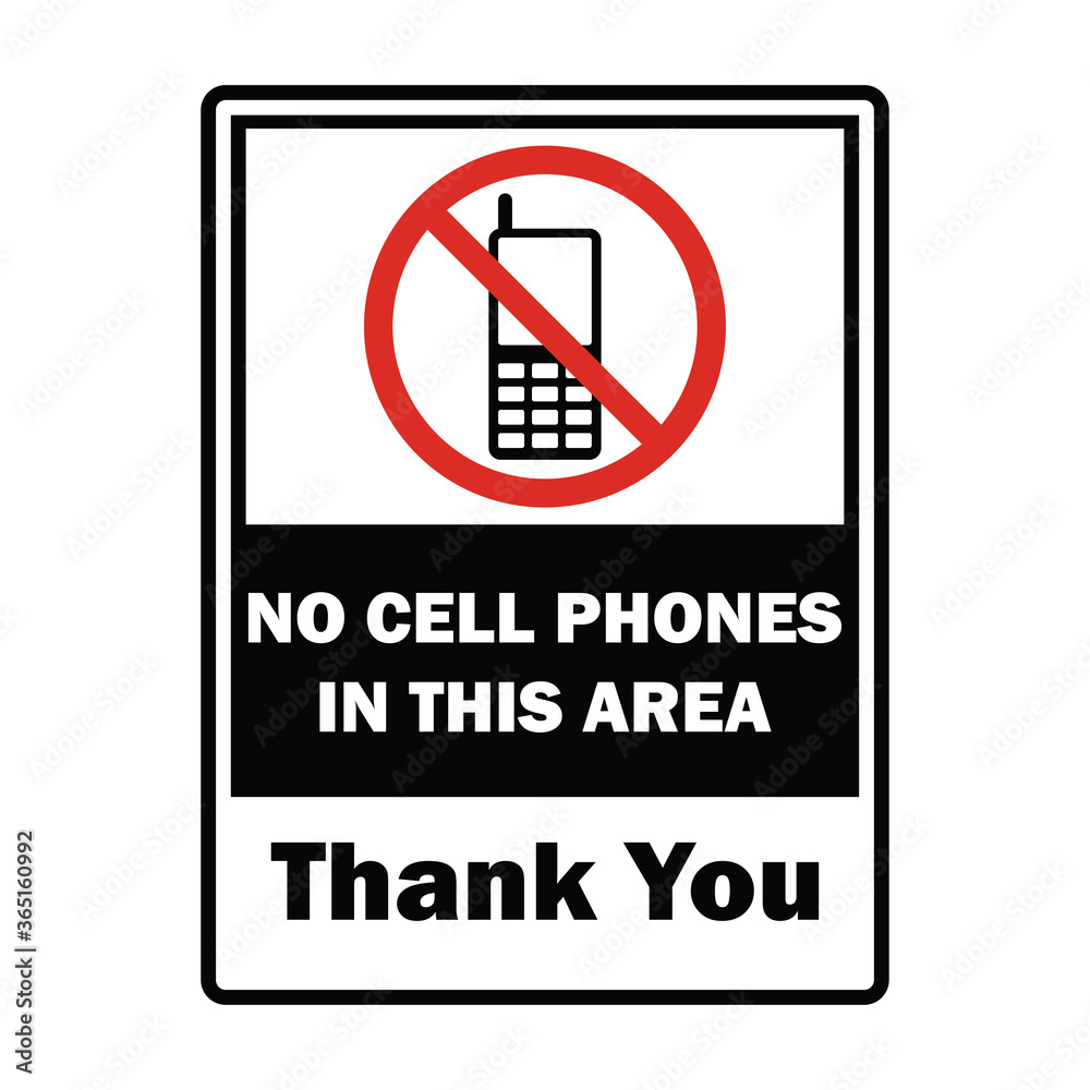 no cellular phone zone area for signboard or label. vector illustration no cellular phone zone area for signboard or label. vector illustration