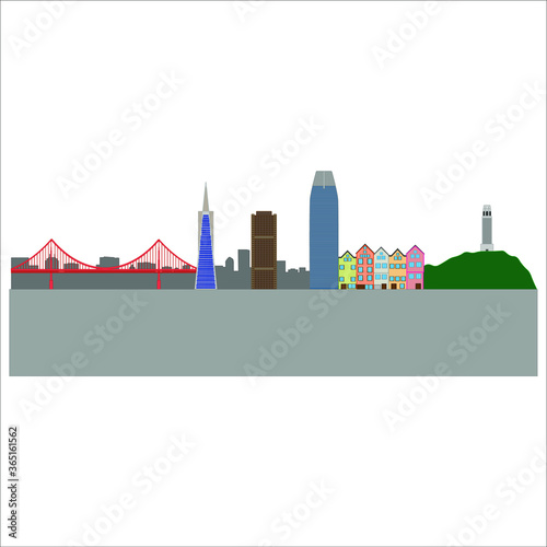 San Francisco Skyline United States City