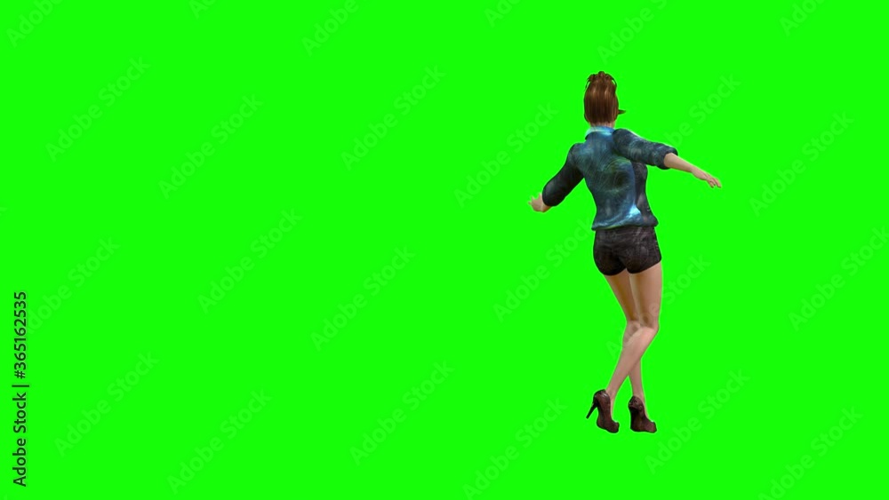 A 3d animation of a beautiful avatar girl with a ponytail hair style, wearing a blouse, hot pants and high heel shoes, dances the Samba. A 3d animation of a beautiful avatar girl with a ponytail hair style, wearing a blouse, hot pants and high heel shoes, dances the Samba.