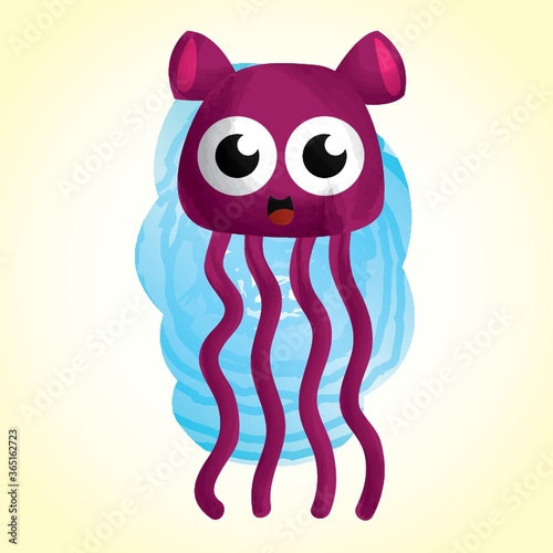 cute monster cartoon