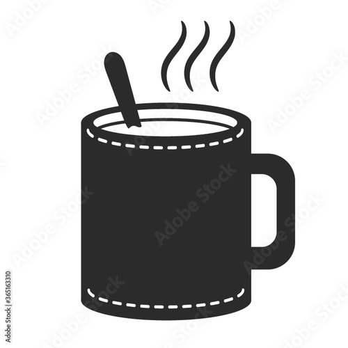 hot drink with spoon