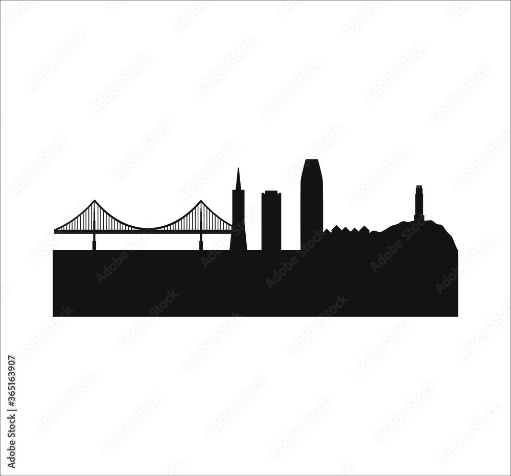 Obraz premium San Francisco Skyline United States City