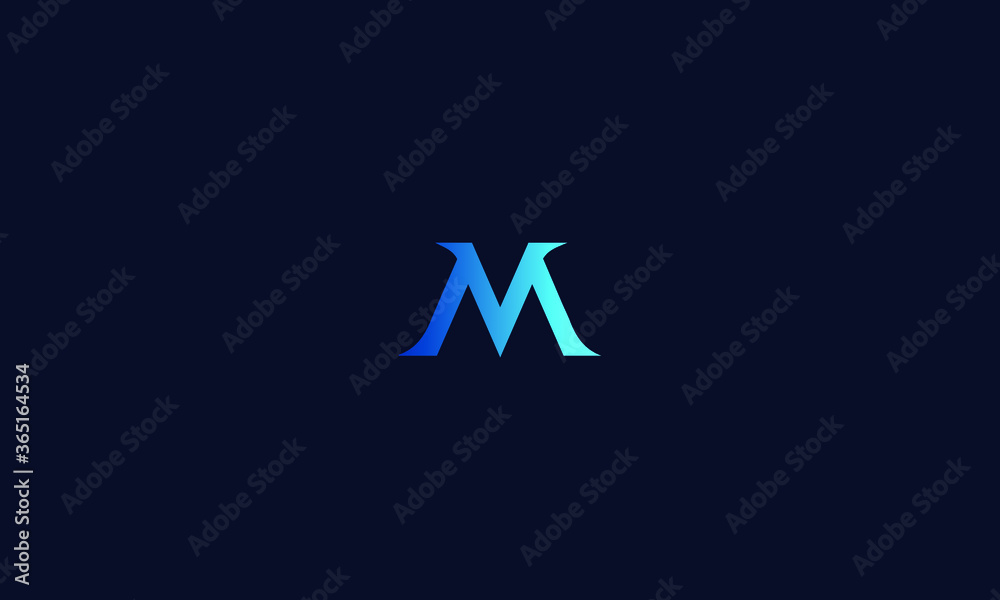 Abstract, Creative, Minimal and Unique Alphabet letter M logo Abstract, Creative, Minimal and Unique Alphabet letter M logo