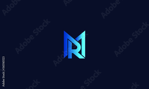 Abstract, Creative, Minimal and Unique Alphabet letters MR, RM logo
