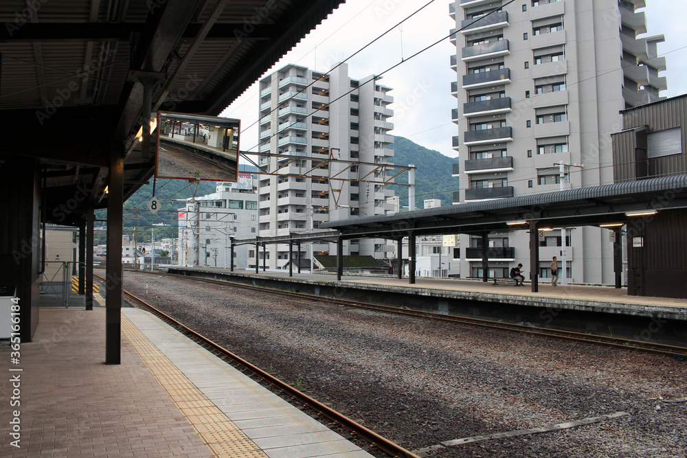The train station of Beppu, the onsen or hotspring capital of Japan