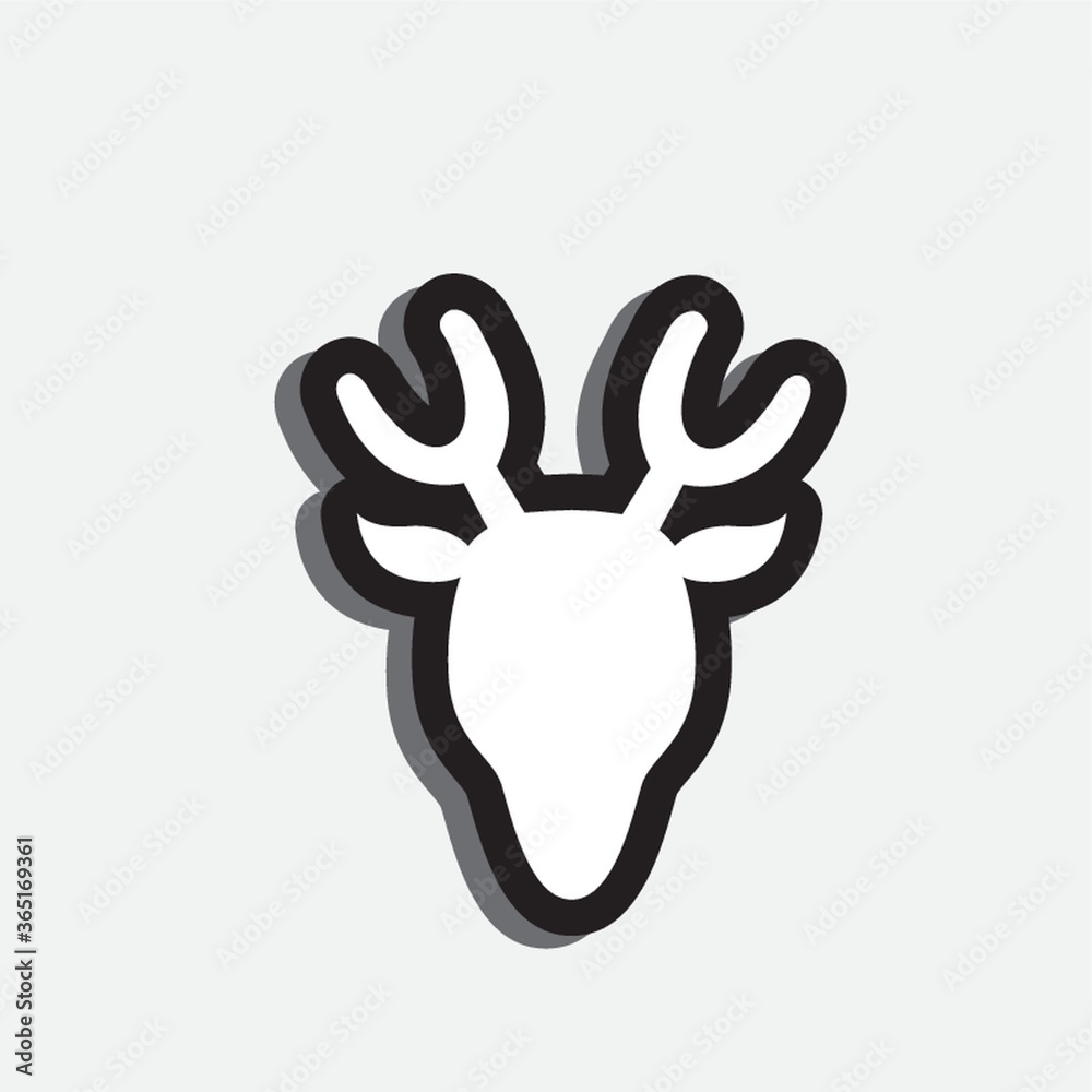 Obraz premium reindeer head