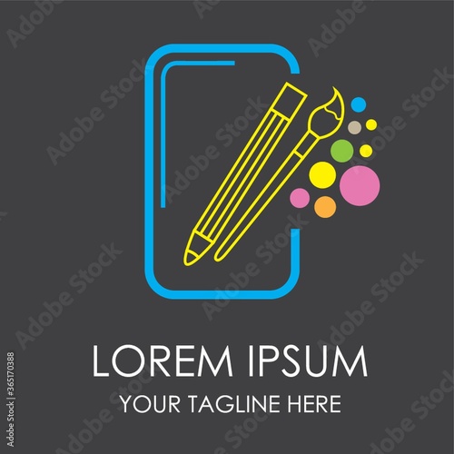 pencil and paintbrush icon