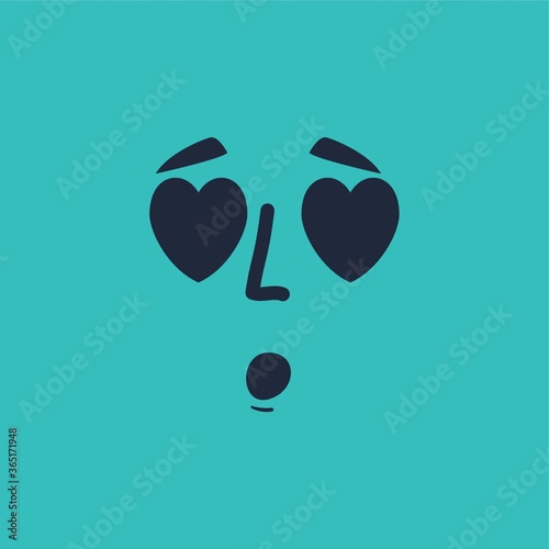 in love face emoticon