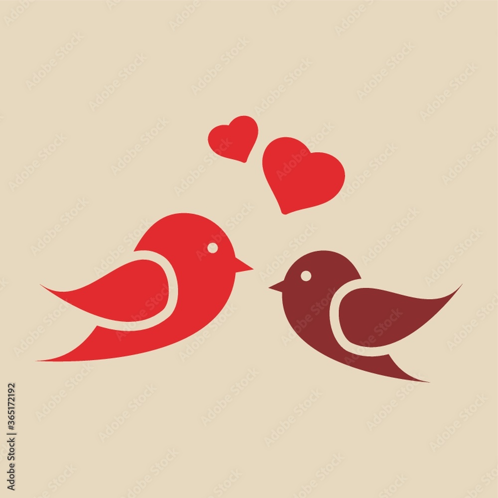 Obraz premium love birds