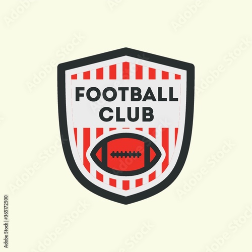 american football label