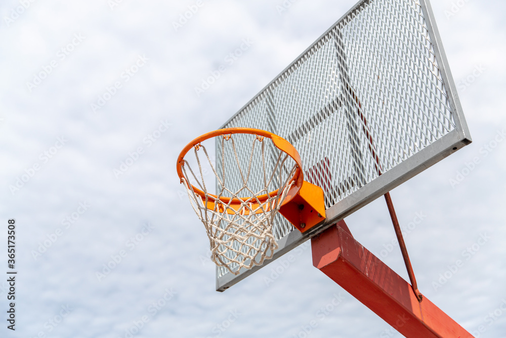 sport, game and leisure activities concept - basketball hoop outdoors sport, game and leisure activities concept - basketball hoop outdoors