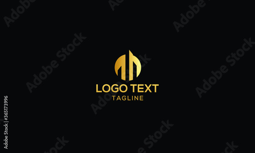 Unique icon logo of a modern house or home / real estate business