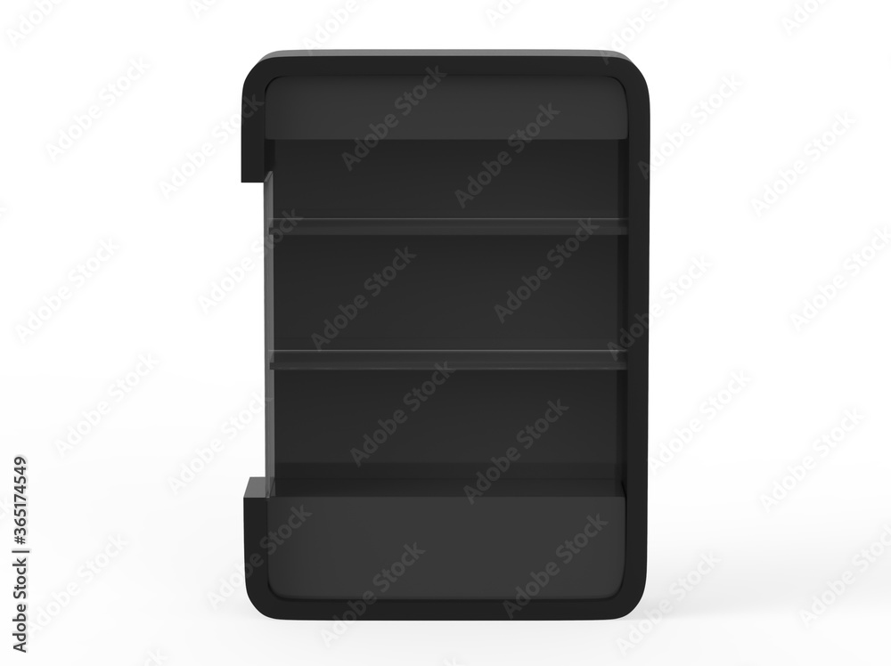 Display stand, retail display stand for product , display stands isolated on white background. 3d illustration Display stand, retail display stand for product , display stands isolated on white background. 3d illustration