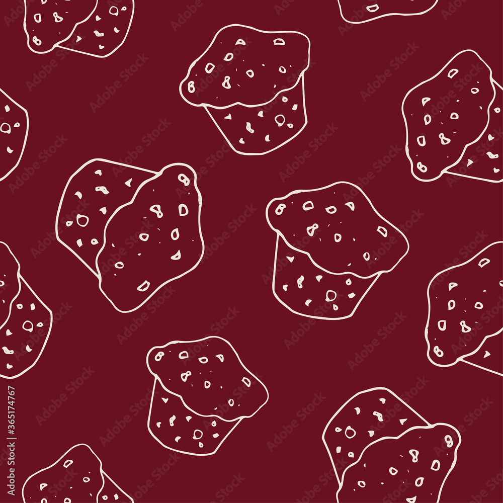 Seamless morning vector pattern. Seamless morning vector pattern.