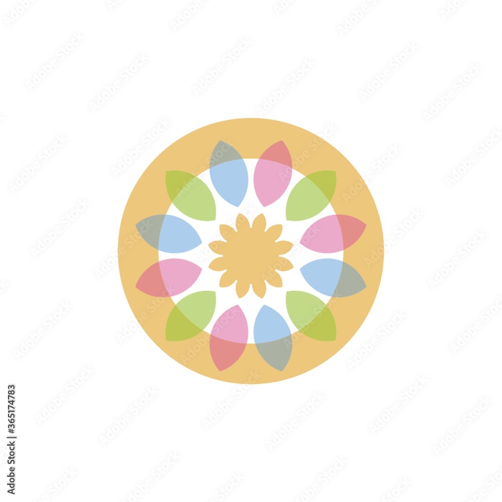 Obraz premium geometric flower design