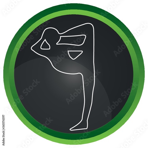 man practicing yoga