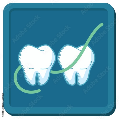 floss between teeth