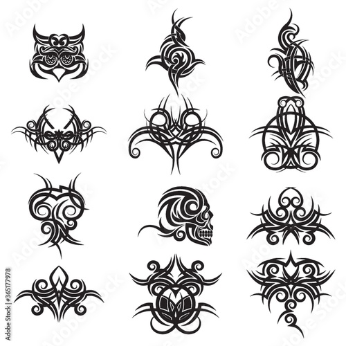 collection of tattoos