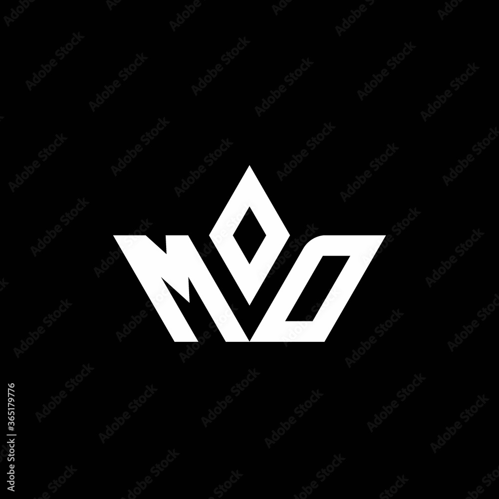 MD monogram logo with crown shape luxury style Stock Vector | Adobe Stock