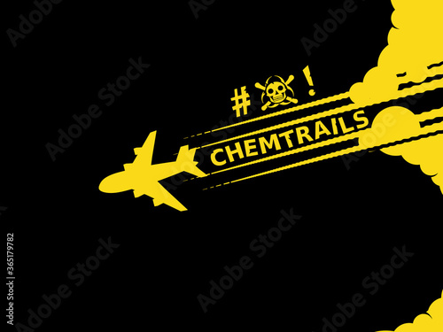 Airplane pollution and its dangerous chemtrails