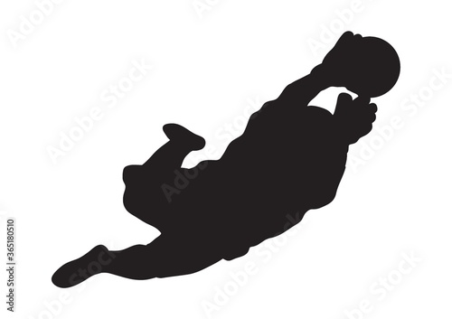 man playing football