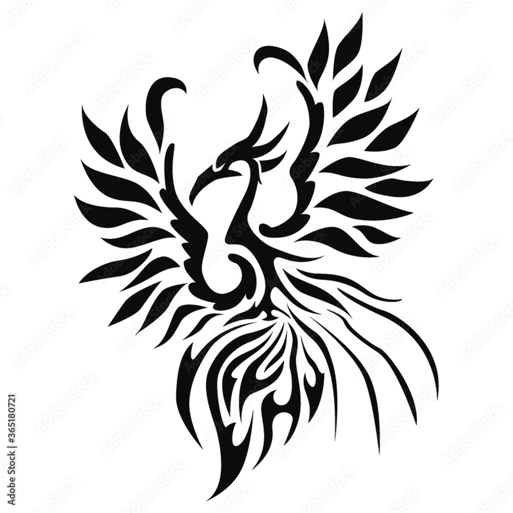 Obraz premium phoenix tattoo