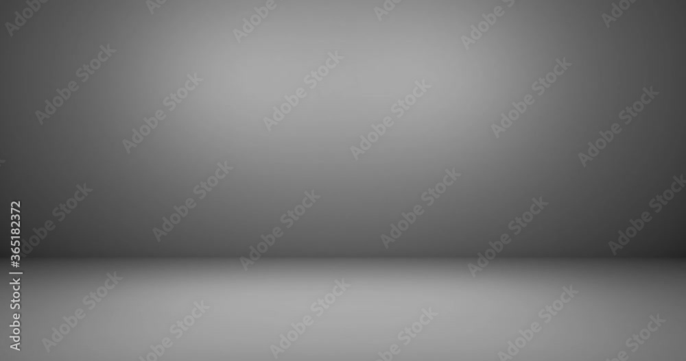 Blinking light in abstract gray empty room wall studio gradient background with white gradient, simple 3D animation. Blinking light in abstract gray empty room wall studio gradient background with white gradient, simple 3D animation.
