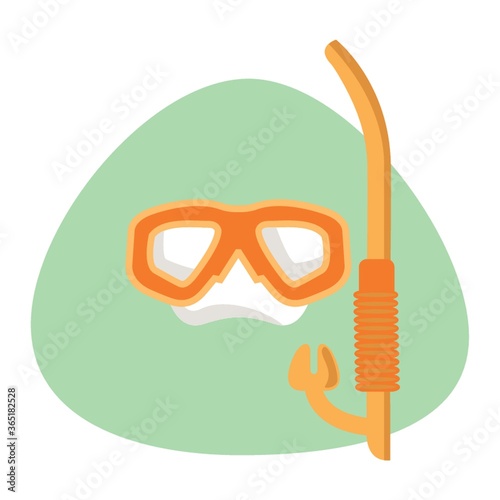 scuba mask and snorkel