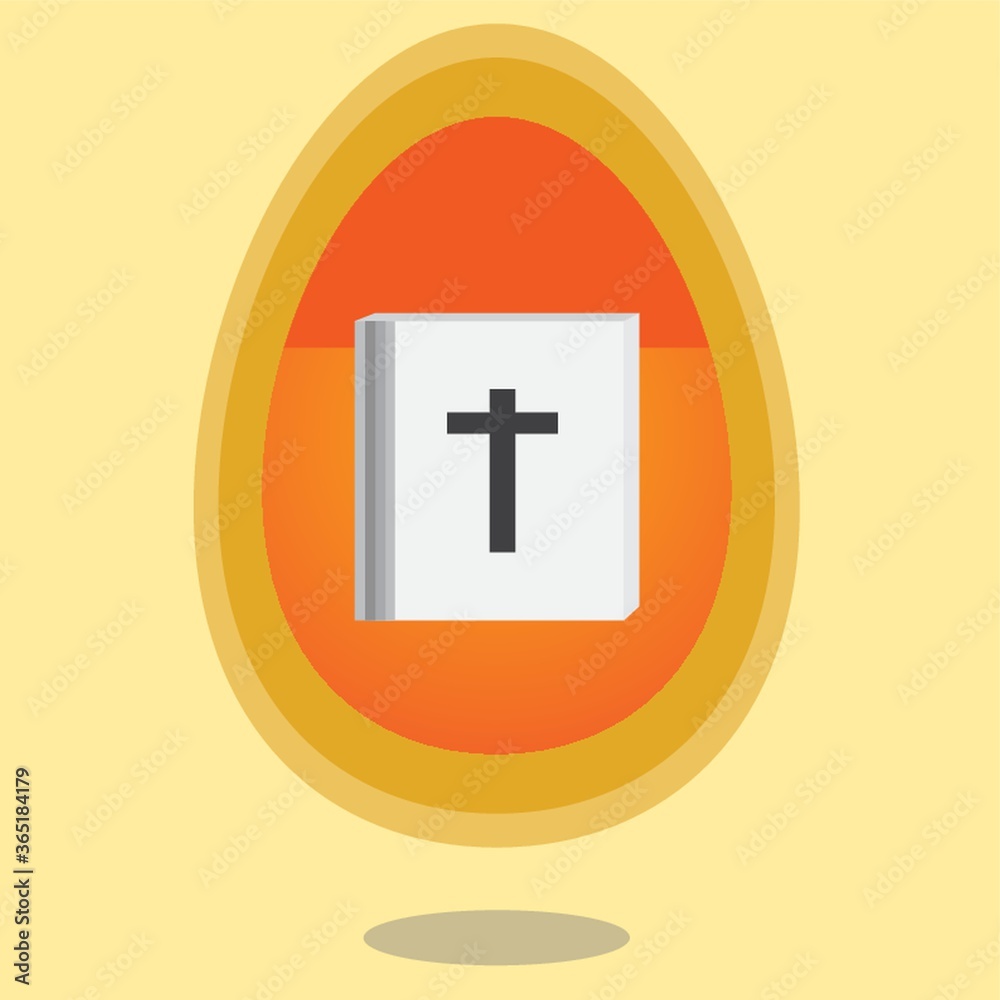 Obraz premium bible with egg frame