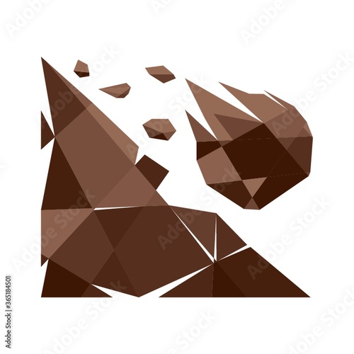 rocks falling