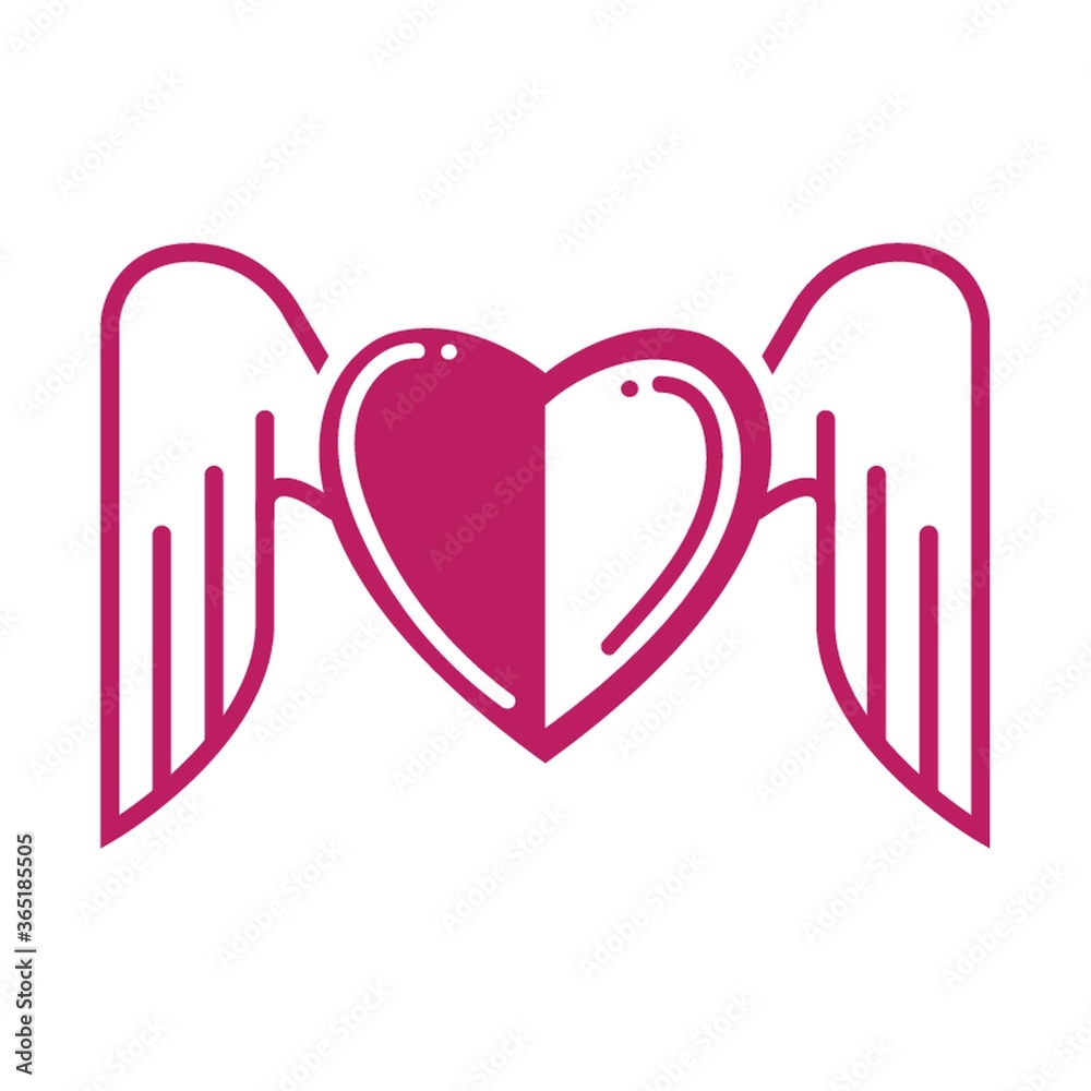 heart with wings