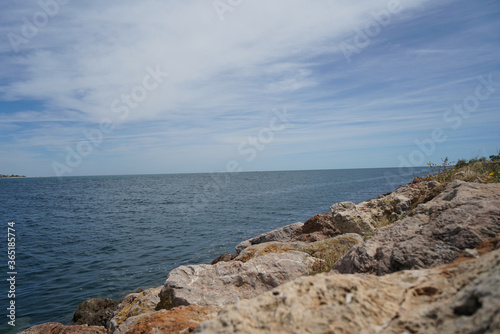 rocky coast of the ocean
