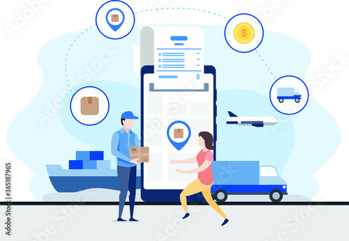 eCommerce Delivery anywhere with mobile app tracker and support cash on deliver