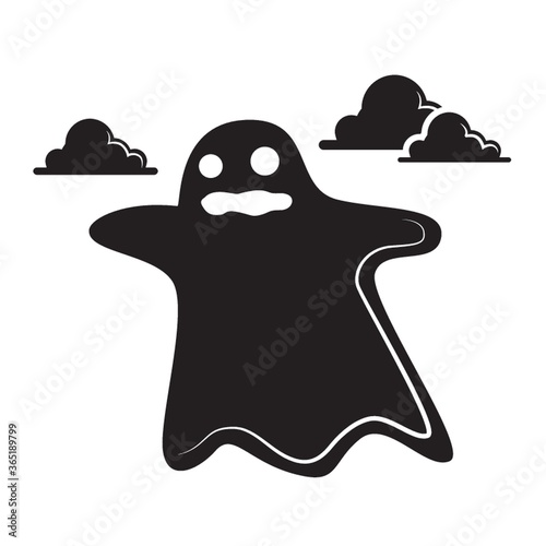 silhouette of a ghost