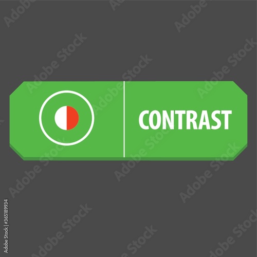 contrast web button