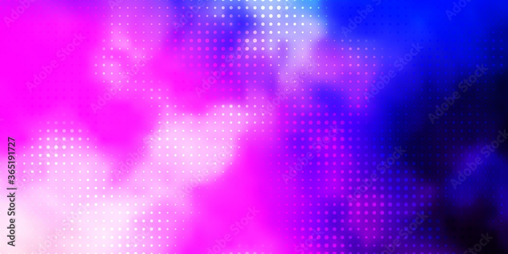 Light Pink, Blue vector texture with disks. Abstract illustration with colorful spots in nature style. Pattern for websites.