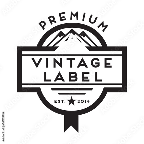 vintage premium label