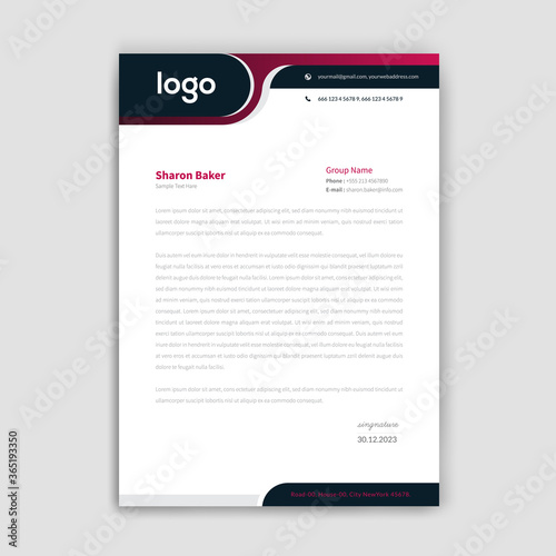 Unique style letter head templates for your Business.	