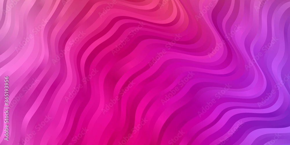 Obraz premium Light Pink, Red vector background with bent lines. Abstract gradient illustration with wry lines. Smart design for your promotions.