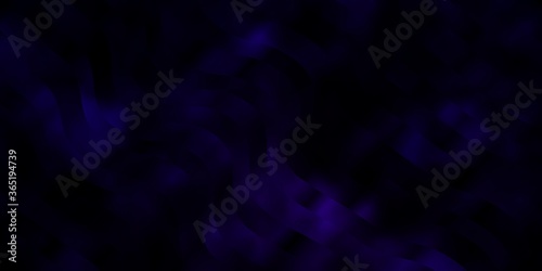 Dark Purple vector texture with wry lines. Abstract illustration with bandy gradient lines. Design for your business promotion.