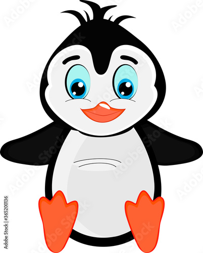 Cute cartoon penguin © Iryna Danyliuk