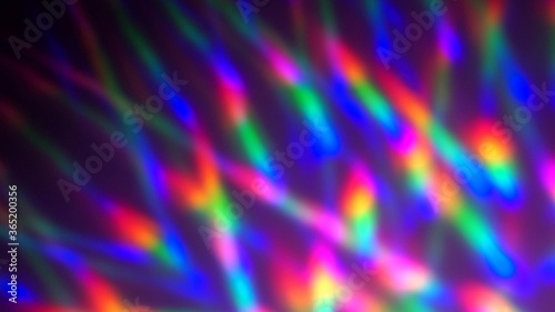 The neon lights crystal prism rainbow gradient. Holographic iridescent abstract background. Blue purple pink color. Psychedelic movement