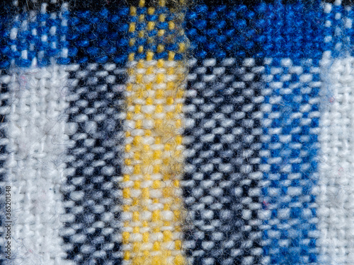 close up of a blue fabric