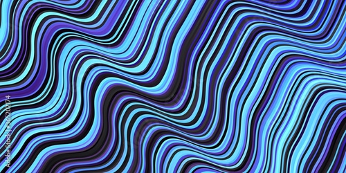Dark Pink  Blue vector background with bent lines. Brand new colorful illustration with bent lines. Template for cellphones.